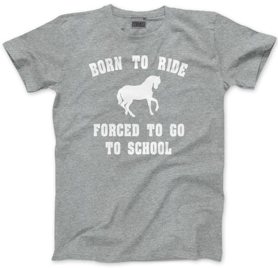 Born To Ride Forced To Go To School - Kids T-Shirt