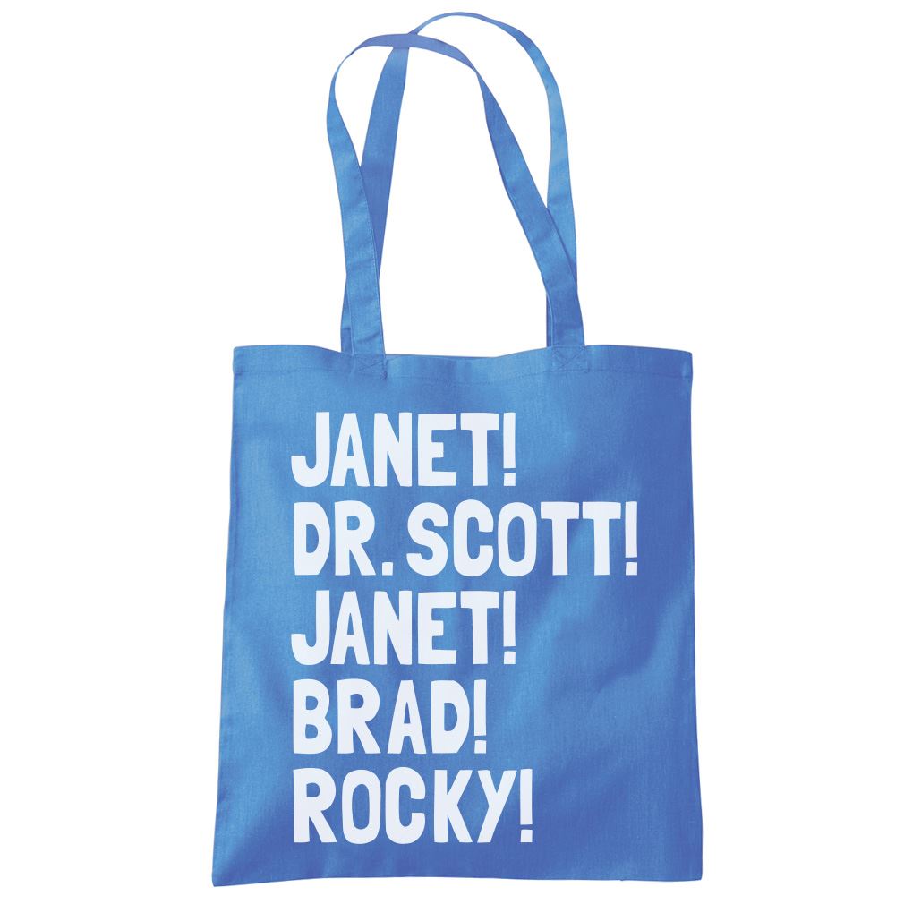Janet! Dr. Scott! Janet! Brad! Rocky! - Tote Shopping Bag