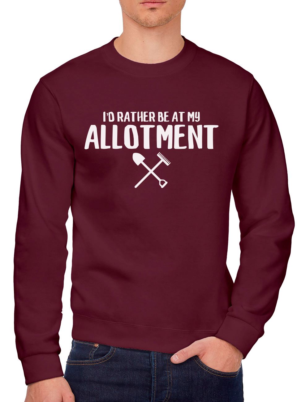 I'd Rather Be At My Allotment - Youth & Mens Sweatshirt