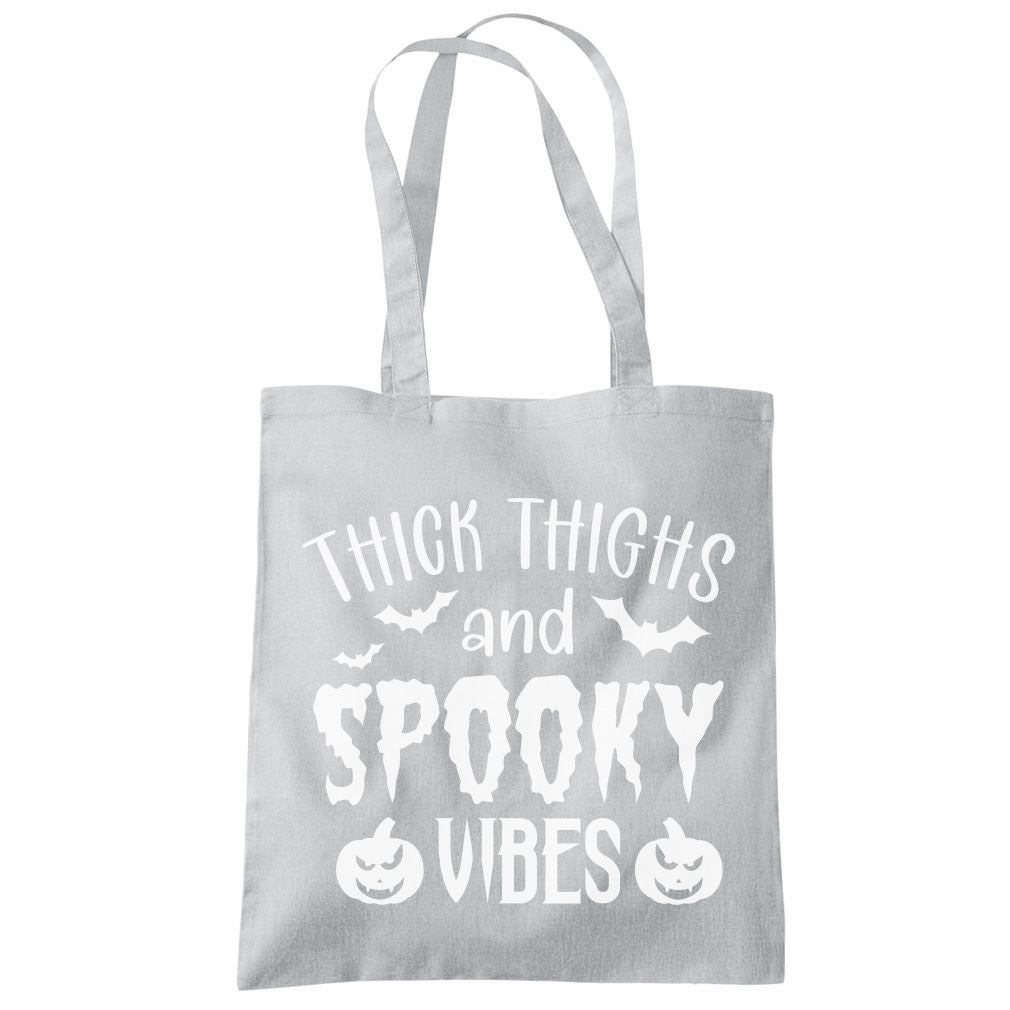 Thick Thighs and Spooky Vibes Pumpkin - Tote Shopping Bag