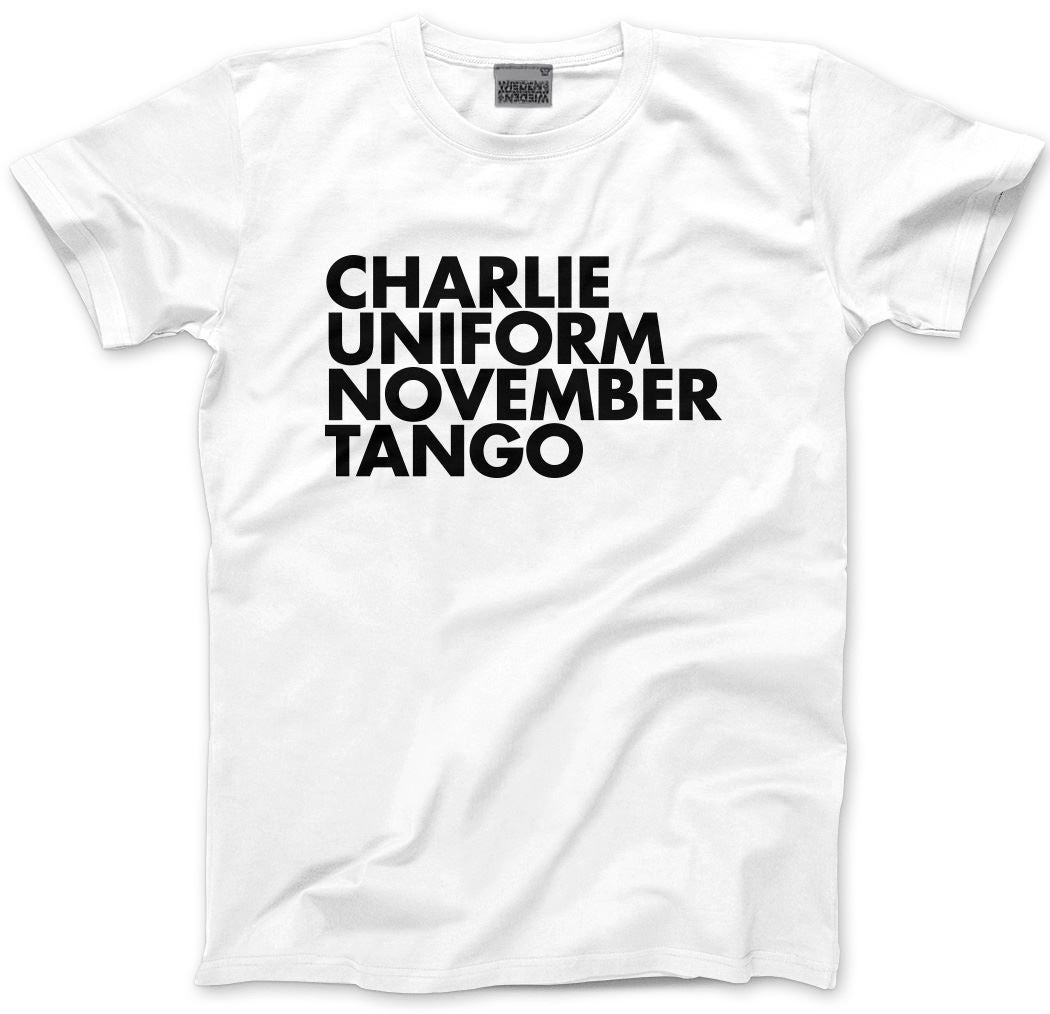 Charlie Uniform November Tango - Mens and Youth Unisex T-Shirt