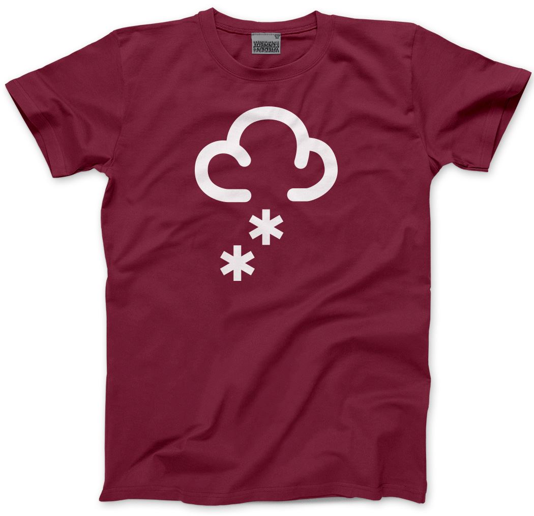 Snowing Cloud Snow - Mens and Youth Unisex T-Shirt