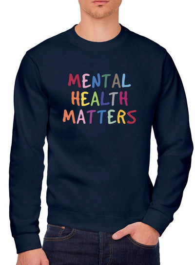 Mental Health Matters Rainbow - Youth & Mens Sweatshirt