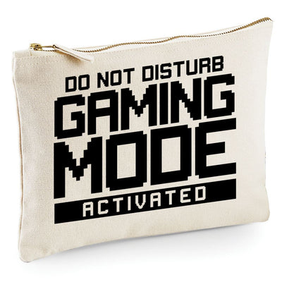Do Not Disturb Gaming Mode Activated - Zip Bag Costmetic Make up Bag Pencil Case Accessory Pouch