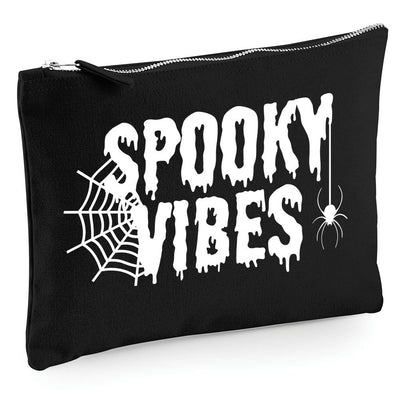 Spooky Vibes - Zip Bag Costmetic Make up Bag Pencil Case Accessory Pouch