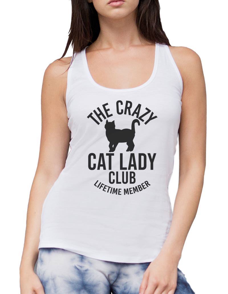 Crazy Cat Lady Lifetime Member - Womens Vest Tank Top