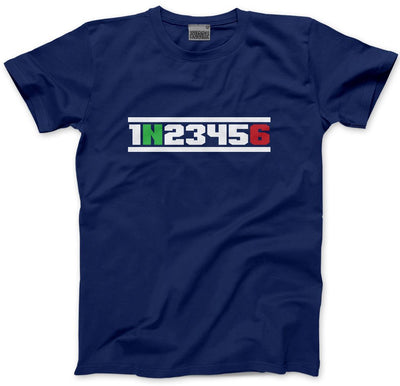 Motorcycle 1 N 2 3 4 5 6 Gears - Mens and Youth Unisex T-Shirt