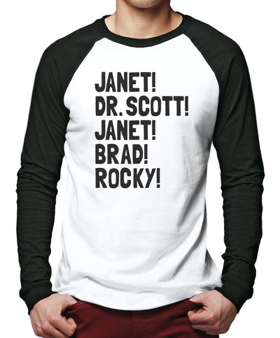 Janet! Dr. Scott! Janet! Brad! Rocky! - Men Baseball Top