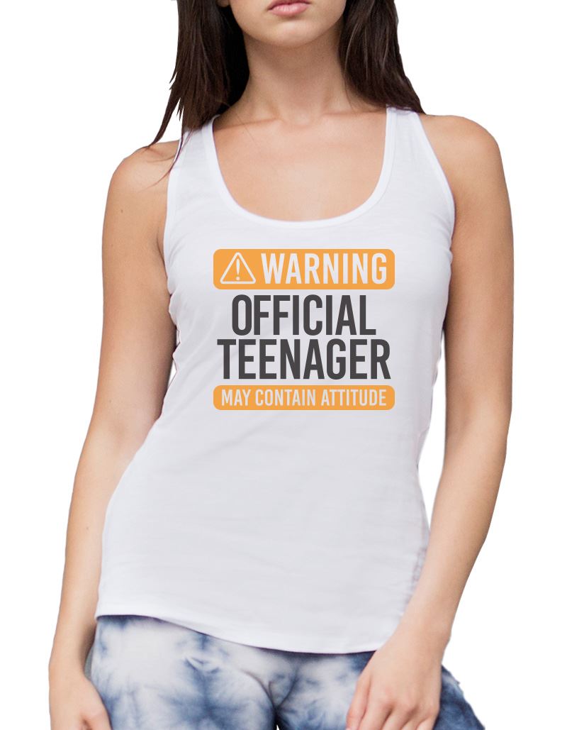 Warning Official Teenager - Womens Vest Tank Top