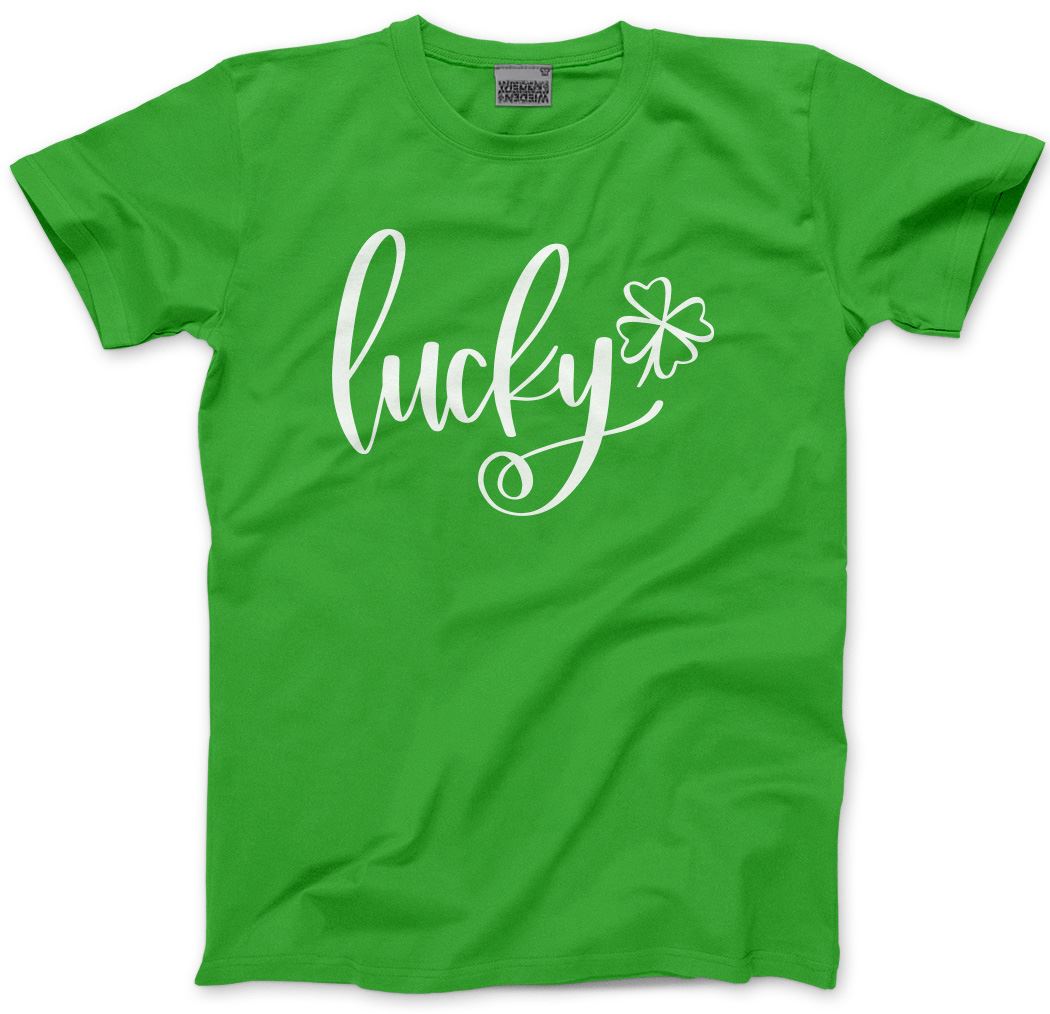 Lucky Four Leaf Clover St Patrick's Day - Mens Unisex T-Shirt