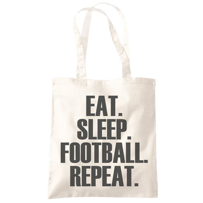 Eat Sleep Football Repeat - Tote Shopping Bag