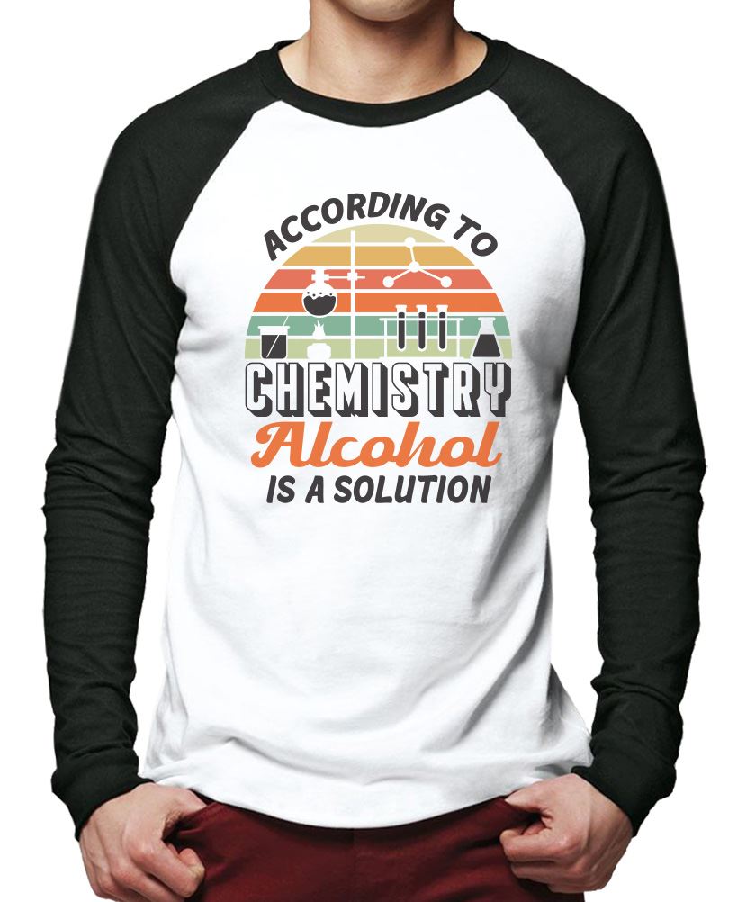 Alcohol is a Solution - Men Baseball Top