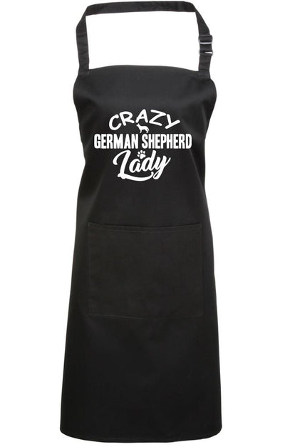 Crazy German Shepherd Lady - Apron - Chef Cook Baker