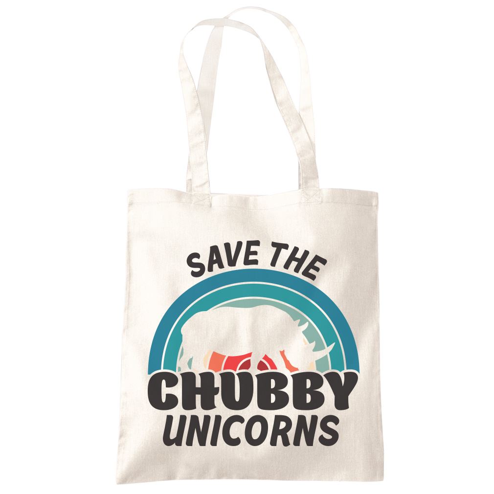 Save the Chubby Unicorns - Tote Shopping Bag