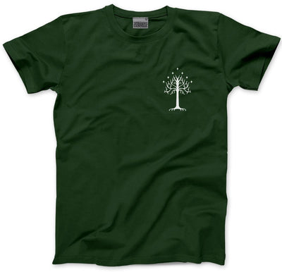 White Tree of Gondor Pocket Design - Mens and Youth Unisex T-Shirt