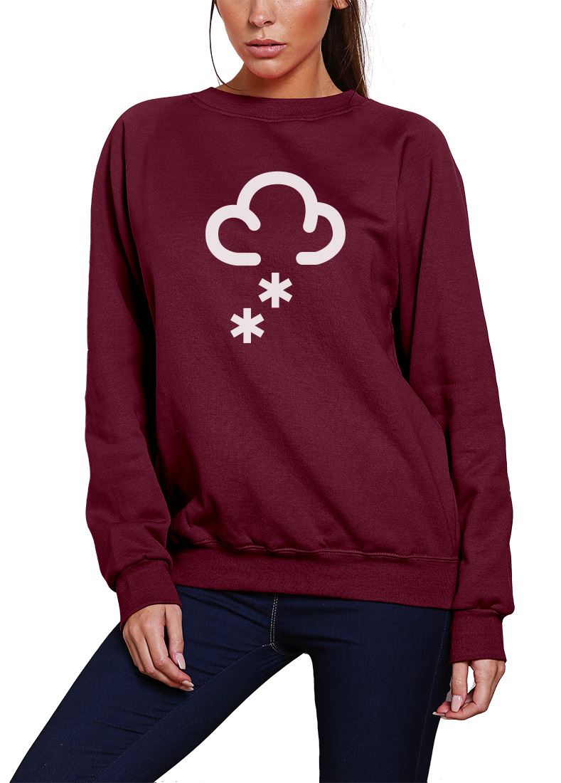 Snowing Cloud Snow - Youth & Womens Sweatshirt