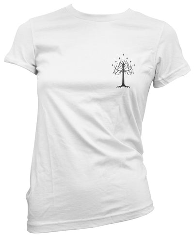 White Tree of Gondor Pocket Design - Womens T-Shirt