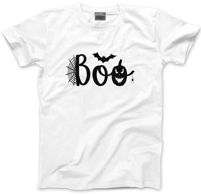 Boo!! Pumpkins Spiders - Mens and Youth Unisex T-Shirt