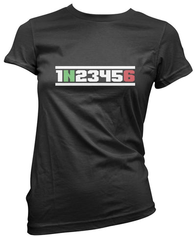 Motorcycle 1 N 2 3 4 5 6 Gears - Womens T-Shirt
