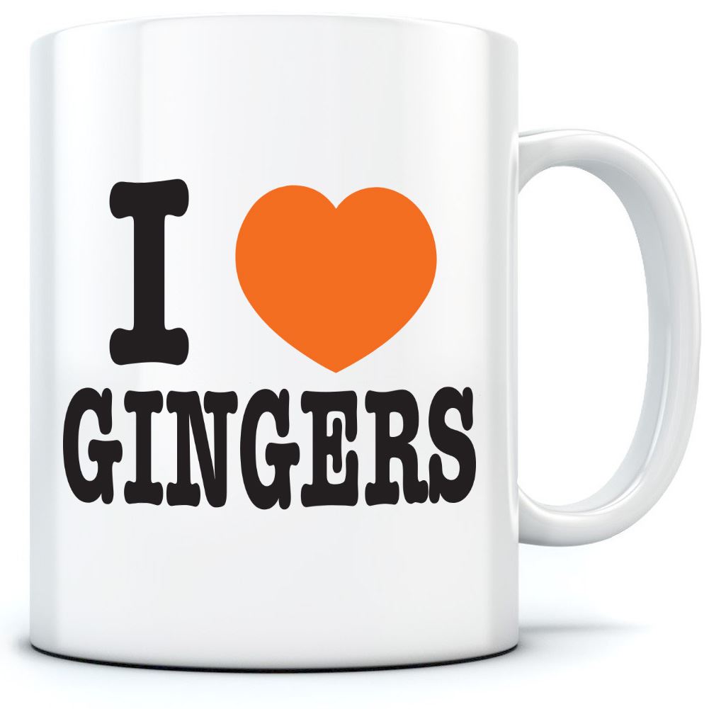 I Love Heart Gingers - Mug for Tea Coffee