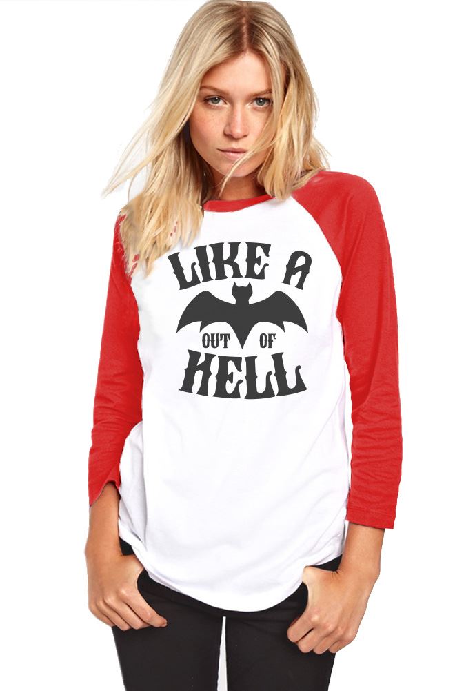 Like a Bat Out of Hell - Womens Baseball Top