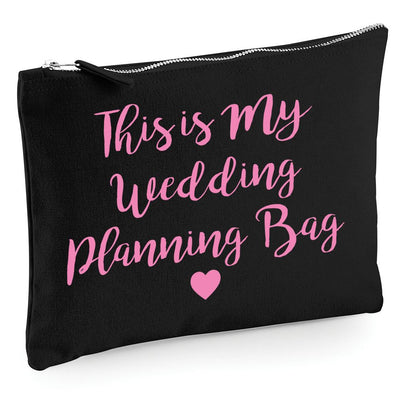 This Is My Wedding Planning Bag - Zip Bag Cosmetic Make up Bag Pencil Case Accessory Pouch