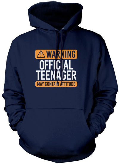 Warning Official Teenager - Kids Unisex Hoodie