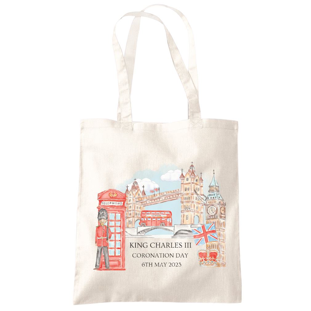 London Coronation King Charles III - Tote Shopping Bag