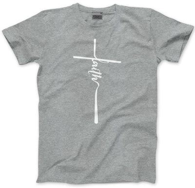 Faith Christian Cross - Mens and Youth Unisex T-Shirt