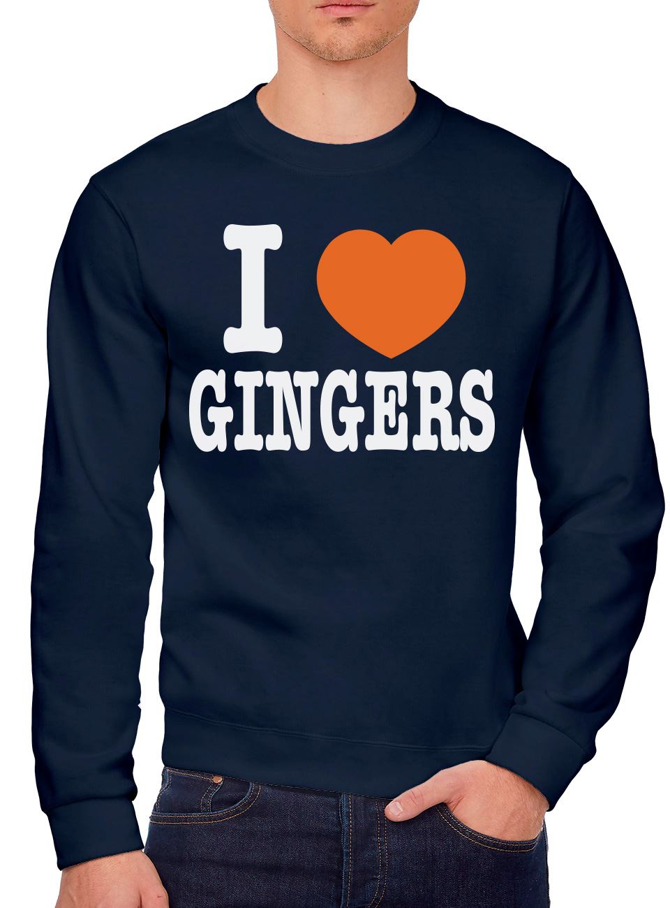 I Love Heart Gingers - Youth & Mens Sweatshirt