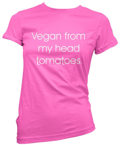 Vegan from My Head Tomatoes - Womens T-Shirt
