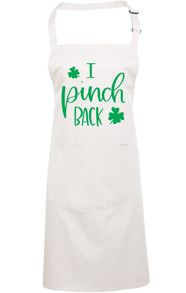 I Pinch Back St Patrick's Day - Apron - Chef Cook Baker