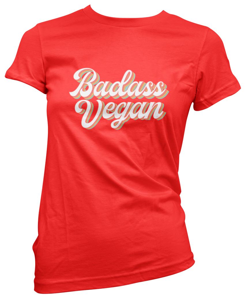 Bad Ass Vegan - Womens T-Shirt