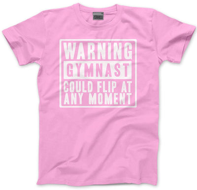 Warning Gymnast Could Flip at Any Moment - Kids T-Shirt