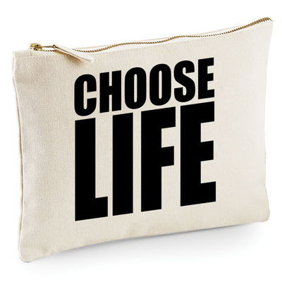 Choose Life 80s - Zip Bag Cosmetic Make up Bag Pencil Case Accessory Pouch