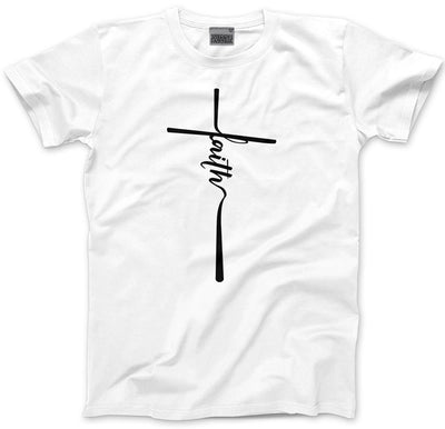 Faith Christian Cross - Mens and Youth Unisex T-Shirt