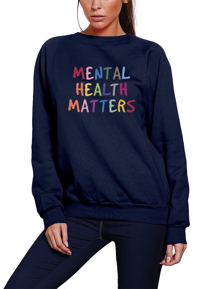 Mental Health Matters Rainbow - Youth & Womens Sweatshirt