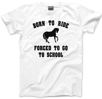 Born To Ride Forced To Go To School - Kids T-Shirt