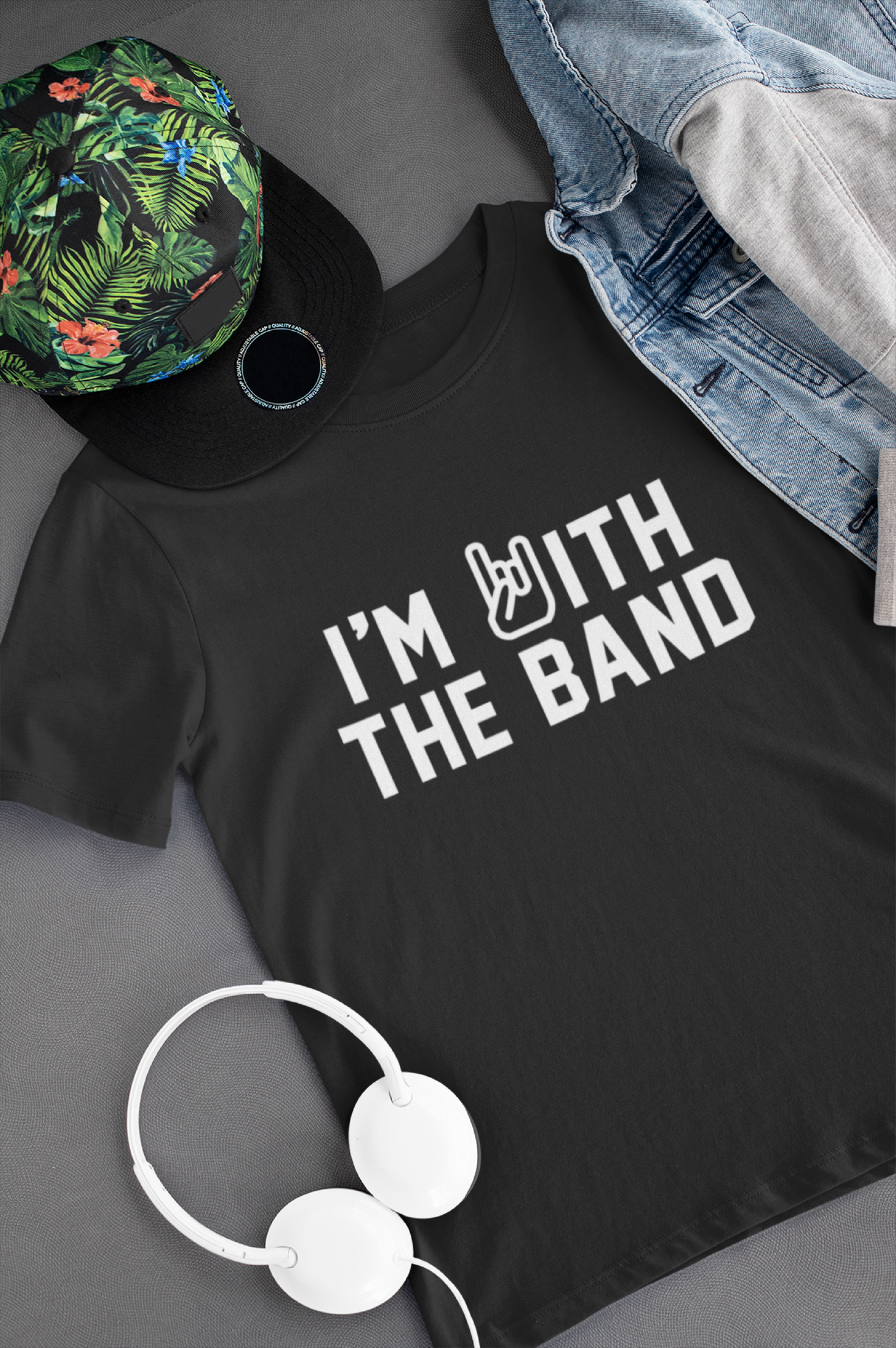 I'm With The Band Kid's T-Shirt - Black Age 7-8