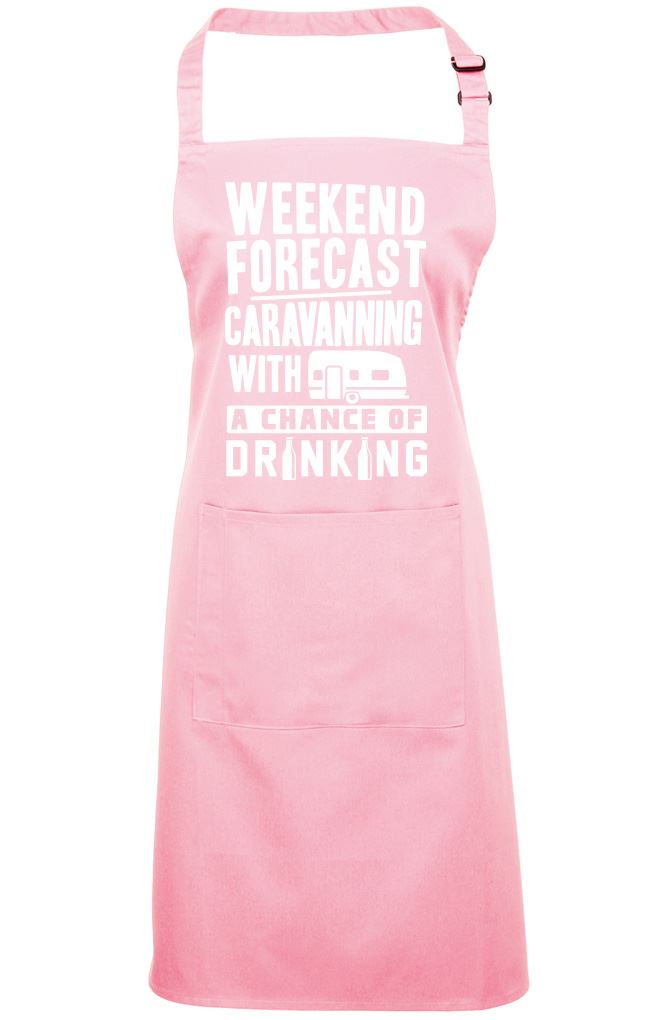 Weekend Forecast Caravanning with a Chance of Drinking - Apron - Chef Cook Baker