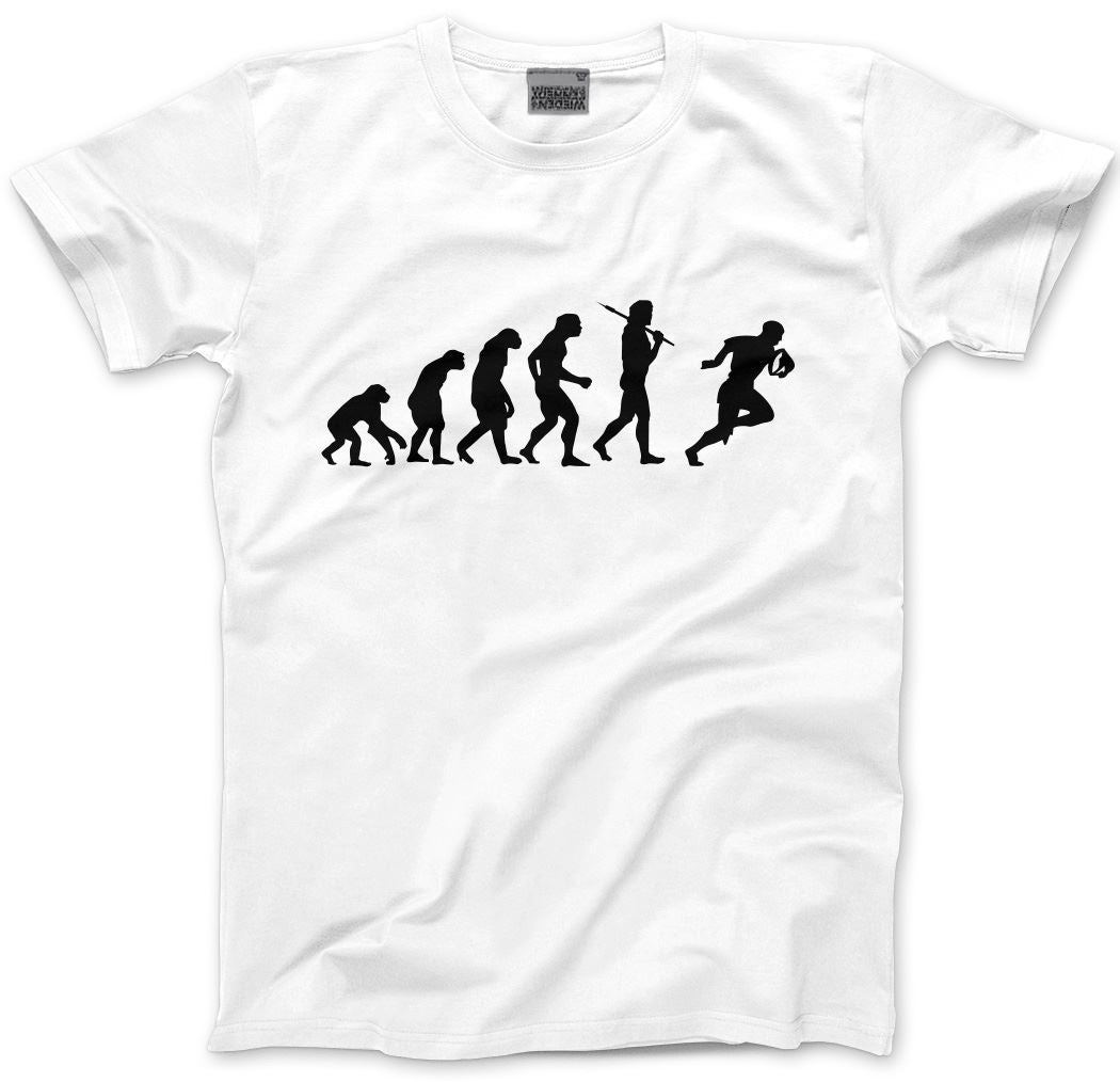 Evolution of a Rugby Player - Mens and Youth Unisex T-Shirt