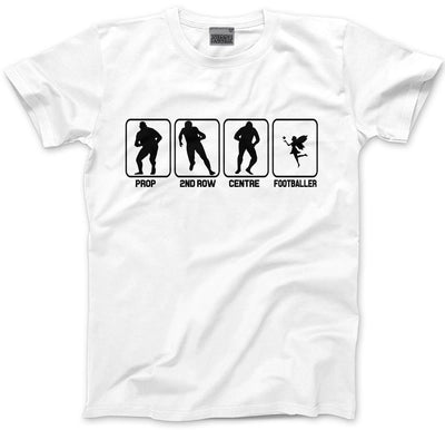 Rugby - Prop, 2nd Row Centre Footballer "Fairy" - Mens and Youth Unisex T-Shirt
