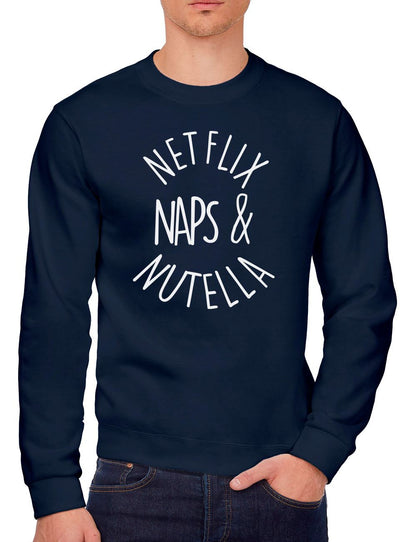 Netflix Naps and Nutella - Youth & Mens Sweatshirt
