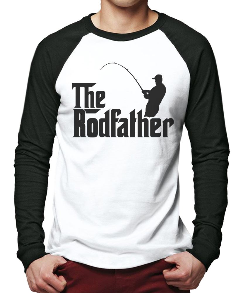 HotScamp The Rodfather - Mens Unisex T-Shirt - Fishing Fisherman