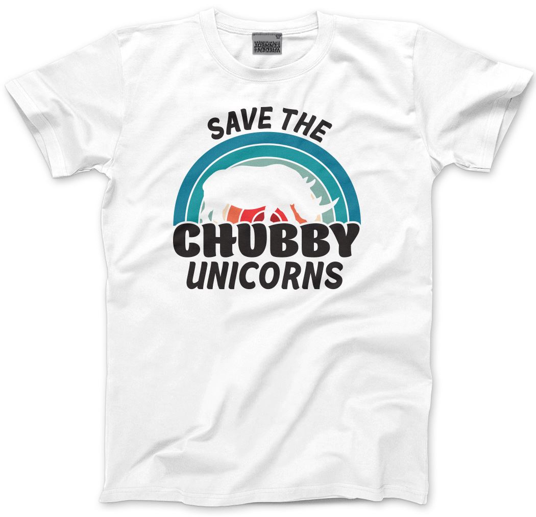 Save the Chubby Unicorns - Mens and Youth Unisex T-Shirt