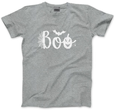 Boo!! Pumpkins Spiders - Mens and Youth Unisex T-Shirt