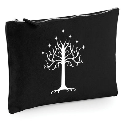 White Tree of Gondor - Zip Bag Costmetic Make up Bag Pencil Case Accessory Pouch