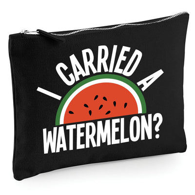 I Carried a Watermelon - Zip Bag Costmetic Make up Bag Pencil Case Accessory Pouch
