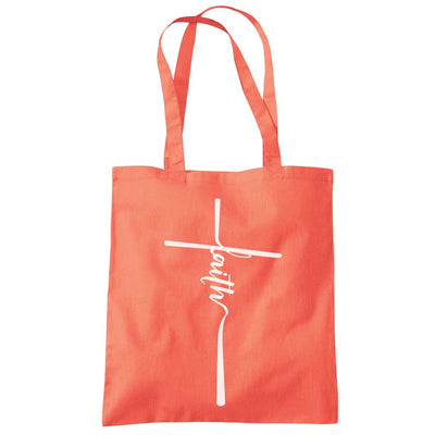 Faith Christian Cross - Tote Shopping Bag