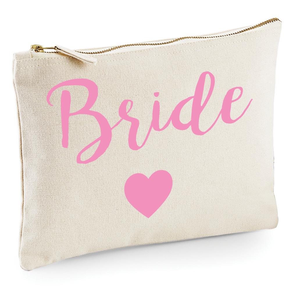 Bride - Bride to Be - Zip Bag Cosmetic Make up Bag Pencil Case Accessory Pouch